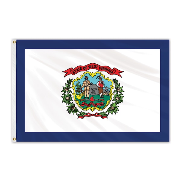 West Virginia Outdoor Nylon Flag 12"x18"